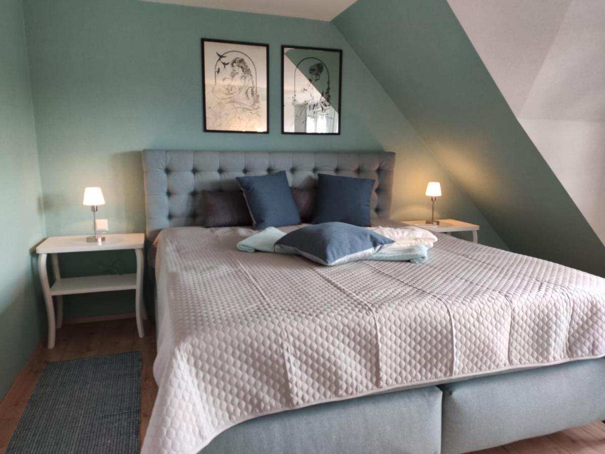 Ferienhaus Blaue Blume: Eco-Friendly Retreat with EV Charging & Sauna Guntersberge Exterior photo